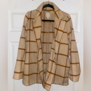 Adorable Plaid Overcoat